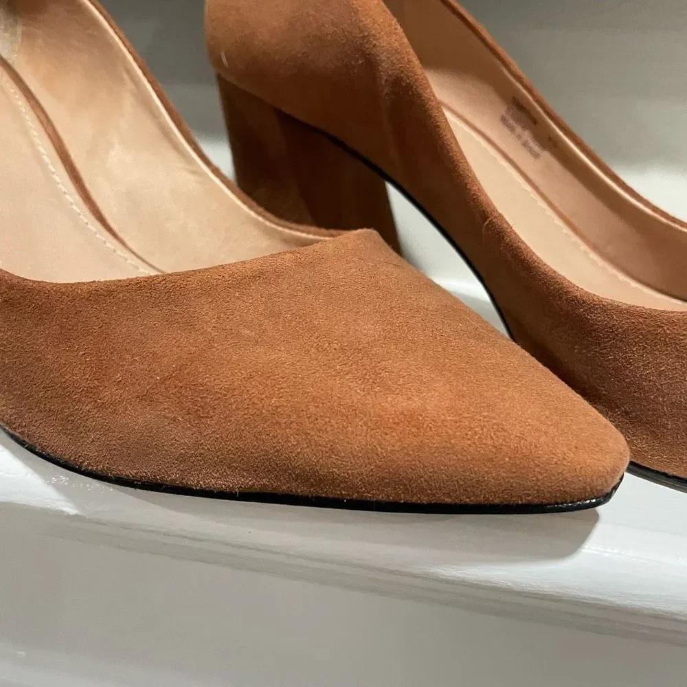 BOTKIER - Tabitha Pumps Heels Brown Suede 9.5 - Picture 3 of 11